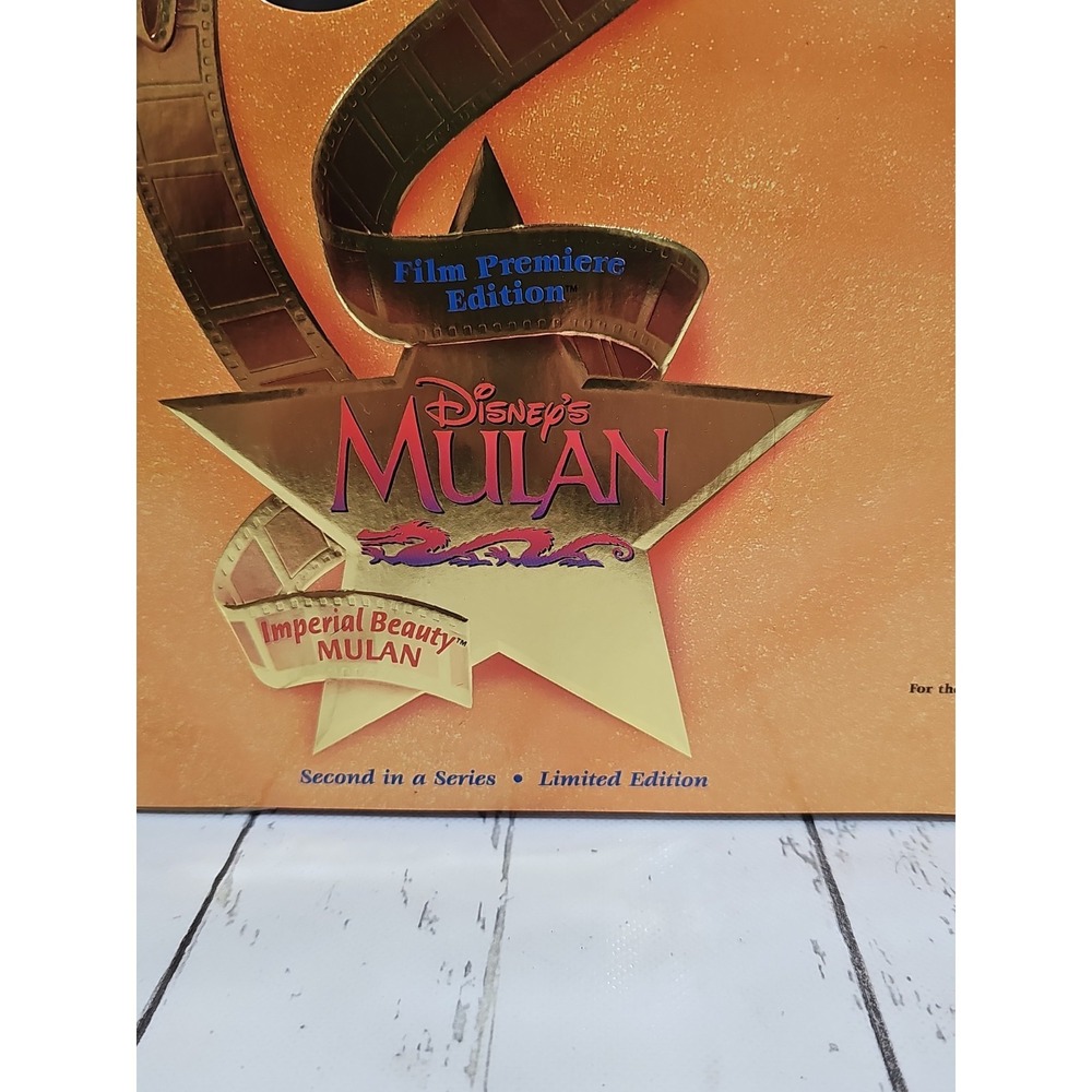 1998 Barbie Mulan Imperial Beauty Disney Film Premiere Edition Doll NRFB Vintage - Picture 7 of 16